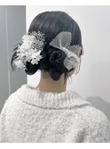 カチモリアレンジ/ヘアアレンジ/結婚式/成人式