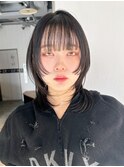 顔周りレイヤーくびれヘアウルフカットウルフレイヤー_F0004
