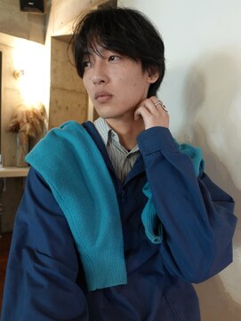 ノラジャーニー(NORA Journey) メンズボブウルフメンズミディアムレイヤーカットメンズウルフ