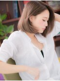 大人かっこいいロブヘア前下がりボブA1浦和30代40代50代