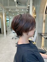 ロンドエニカ 大宮(Lond enika)&nbsp;グランマッシュ/細めハイライト/ショート/白髪ぼかし/前髪/大宮