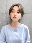 【GEEKS渋谷】グレーアッシュ/小顔/ハンサムショート/秋冬カラー