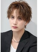 センターパートショートシャギーツイスパ