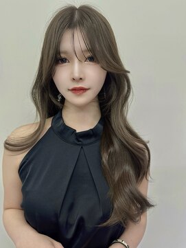 ユー(juu.) 【juu./星ヶ丘】オリーブグレージュ/レイヤーカット/2wayバング