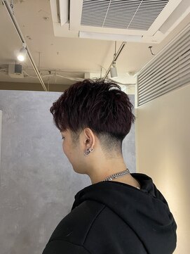 モク(mok) ダークレッド×アップバングショート