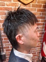 ロアー 葛西店(RAWR hair) 【RAWR】フェードカット。躍動感ある爽快メンズショートウルフ