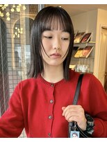 ザ スリック(THE SLICK) 縮毛矯正×肩上ミディアム|柔らかな透け感