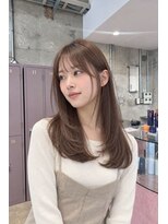 ユニオン(Union)&nbsp;顔周りレイヤーセミロング・アッシュブラウン