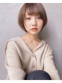 丸顔さんにおすすめ！フェイスラインカット骨格補正小顔ショート
