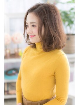 ミック ヘアアンドビューティー 大山店(miq  Hair&Beauty) ラフかわいい…ミルクティーブラウン・抜け感・色っぽミディb