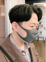 バイフィフス 原宿/表参道(by fifth)&nbsp;ニュアンスパーマセンターパートスパイラルパーマメンズ刈り上げ