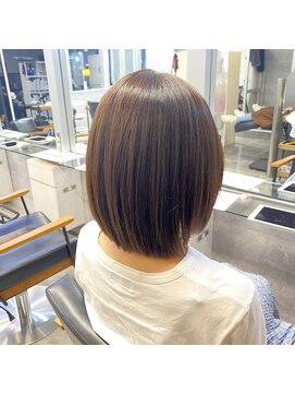 キャラ シャローネ 池袋(Chara Chalone) ブロー矯正でナチュラルボブ【キャラシャローネ池袋/本松】