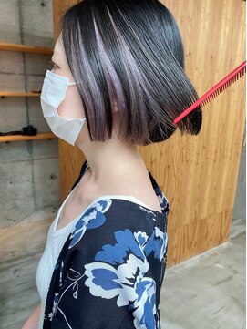 サン(son) インナーカラーxパープル