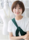 透けバングくすみカラー小顔マッシュショートa越谷20代30代40代