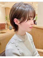 ルエ(rue) 大人可愛い20代30代40代小顔ウルフレイヤーボブ丸みショートボブ