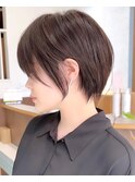 美髪にオトナかわいいホワイトグレージュネビージュショートボブ