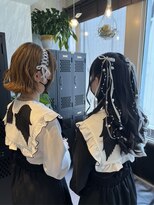 ヴァイス 渋谷店(VAICE) リボンアレンジ/ハーフツインアレンジ[渋谷/パーティーアレンジ]