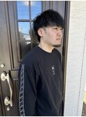 ツイストスパイラルパーマ+マッシュ