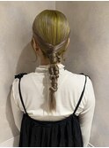 デザインカラー × 編み下ろしアレンジ