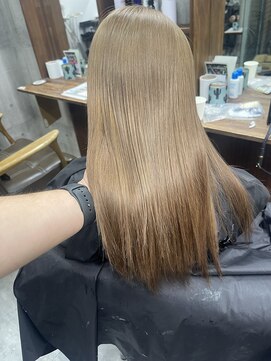 ラフ(LAFF) #バレイヤージュ#グレージュカラー#ボブウルフ#ココアベージュ