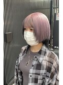 アンブレラカラー　くすみピンク