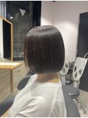 【Lee大阪店】暗色ブラウン×ワンレンボブ/新出