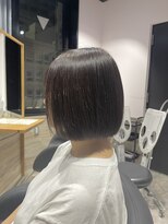 リーオオサカ(Lee Osaka) 【Lee大阪店】暗色ブラウン×ワンレンボブ/新出