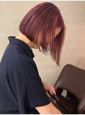 色落ちまで可愛いピンクボブ 10代20代30代
