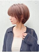 say.原田美千留　丸みショート　ショートボブ　ブリーチカラー