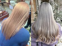 【ハイトーンカラー】【ブリーチカラー】理想のヘアカラーを叶えます。ケアブリーチで過度なダメージ予防◎