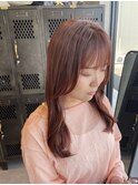 チェリーレッドゆるふわみなみウェーブロング艶感大人可愛い