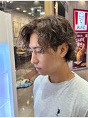 ハイライトカラー&パーマスタイル