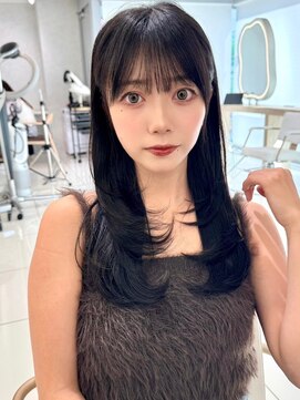 エジョン 三鷹店(Aejon) レイヤーロング/ヘルシースタイル/韓国ヘア/ベビーピンク/吉祥寺