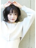 ゆるふわパーマボブ