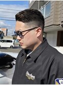 オールバック　フェード