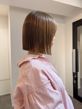 シュシュプライベートヘアサロン(Chou chou private hair salon) ナチュラルボブ×透明感カラー*