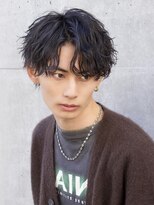 エイド 渋谷(aid)&nbsp;ツイストスパイラルパーマ無造作アップバング波巻きパーマ渋谷