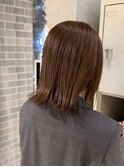 ラベンダーベージュ×外ハネボブ