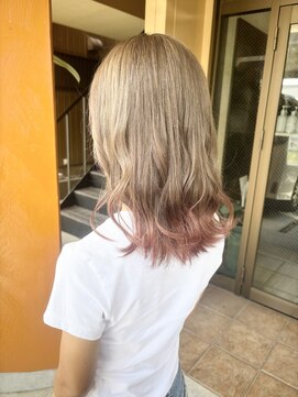 ジュビレ ベージュ×ピンク