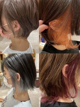 ボス レフィル(BOSS Le'fill)の写真/【大垣】髪に優しいケアブリーチを採用しているから通うたびにキレイな髪に…*艶やかさと華やかさを両立◇
