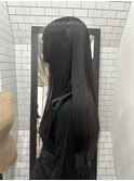 艶髪黒髪髪質改善ストレート(広島市中区)