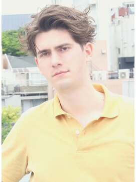 ジジバイワースホワイル(jiji by WORTH WHILE) フェザーショートサーフカールフェザーパーマシャドウパーマ