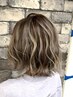 【白髪染め周期を延ばせる】カット＋白髪ぼかしハイライト＋トリートメント柏