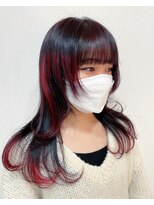 ウリ 横浜(uli)&nbsp;ロングレイヤーカット×ポイントカラー