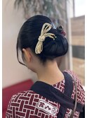 祭りヘアセット