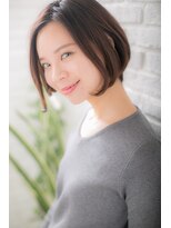 カノン(canon) 【canon 下北沢】上品フォルムの前下がりボブ×暗髪　