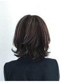 【EIGHT上尾】お客様スタイル_デザインカラー_ミディアム