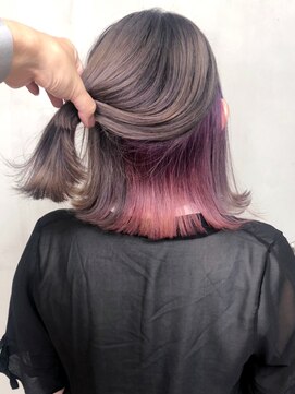 アイティー バイ アルバム 中野店(IT by ALBUM) インナーピンクパール_オリーブカラーハイライトカラー_ba302461