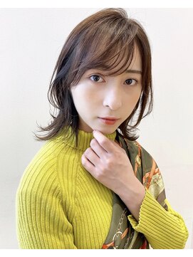 ケーツー あべのキューズモ－ル店(K-two) [K-two]カール ココアブラウン 抜け感ヘア[天王寺/阿倍野]