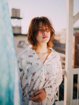 美容室チック 大島店(chic)&nbsp;長めバング×レイヤーミディー［大島/大島駅］